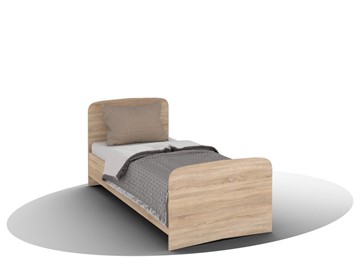 Односпальная кровать ВЕГА Кровать Кр-08 900 с плоским основанием (Сонома) в Ставрополе