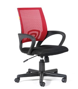 Офисное кресло CHAIRMAN 696 black Сетчатый акрил DW69 красный в Ставрополе