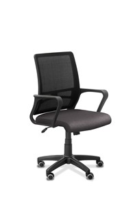 Офисное кресло для сотрудника Акцент, сетка YM/ткань Bahama / черная/серая в Ставрополе
