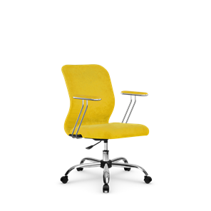 Кресло компьютерное SU-Mr-4/подл.078/осн.006 желтый в Ставрополе