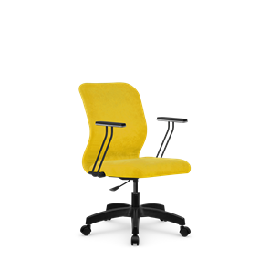 Кресло компьютерное SU-Mr-4/подл.110/осн.005 желтый в Ставрополе