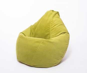 Кресло-мешок Груша малое, велюр однотон, травянное в Ставрополе