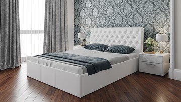 Кровать 2-спальная Скарлет (Белая) в Ставрополе