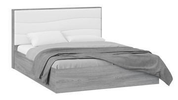Кровать с механизмом двуспальная Миранда тип 1 (Дуб Гамильтон/Белый глянец) в Ставрополе