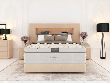 Кровать Smart Compact/Podium M 160х200, Флок (Велсофт Бежевый) в Ставрополе