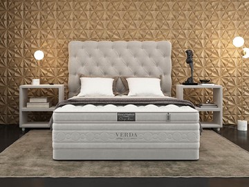 Кровать 2-х спальная Cloud Compact/Basement 180х200, Флок (Велсофт Серый) в Ставрополе