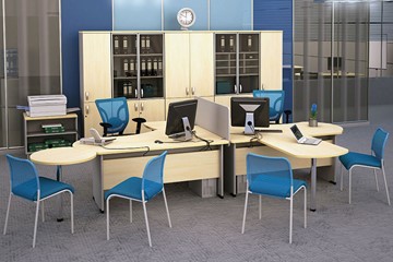 Офисный набор мебели Boston для 2 сотрудников по работе с клиентами в Ставрополе