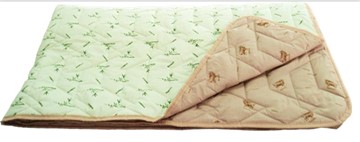 Одеяло «Зима-Лето», ткань: тик, материалы: бамбук/верблюжья шерсть в Ставрополе