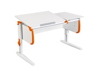 Детский стол-трансформер 1/75-40 (СУТ.25) белый/белый/Оранжевый в Ставрополе