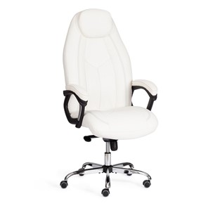 Кресло BOSS Lux, кож/зам, белый, арт.21152 в Ставрополе