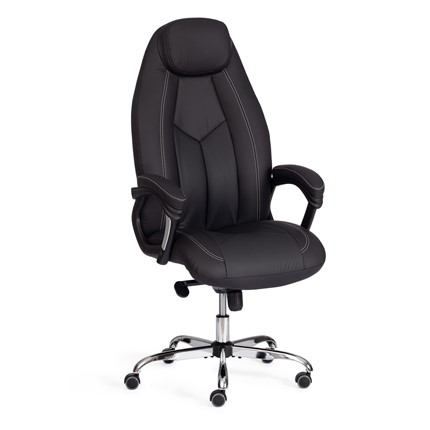 Кресло офисное BOSS Lux, кож/зам, черный, арт.21151 в Ставрополе - изображение