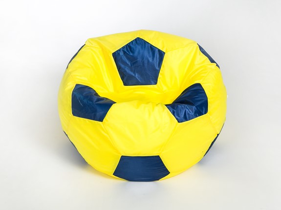 Кресло-мешок Мяч малый, желто-синий в Ставрополе - изображение