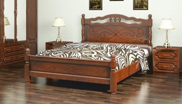 Кровать в спальню Карина-15 (Орех) 160х200 в Ставрополе