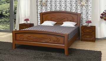 Спальная кровать Карина-16 (Орех) 90х200 в Ставрополе