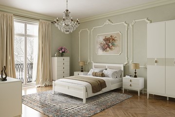 Кровать 2-спальная Фрида (белый античный) 180х200 в Ставрополе - предосмотр 2